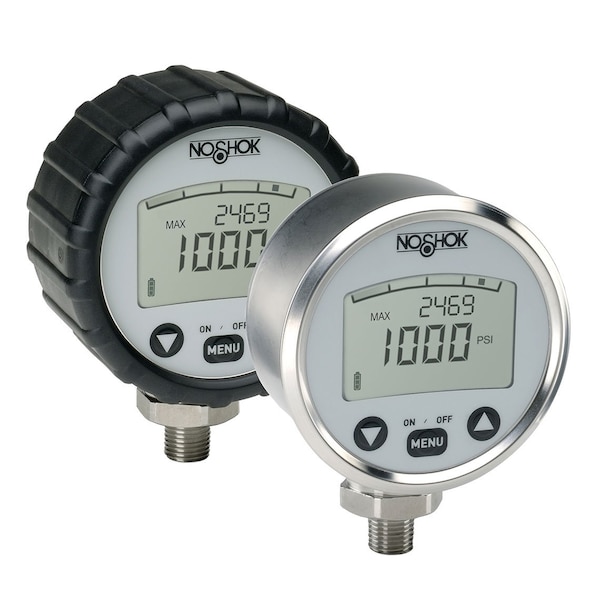 Digital Pressure Gauge, 0 to 10,000 psig psi, 3.31 in Dial, MNPT, Stainless Steel Case Material